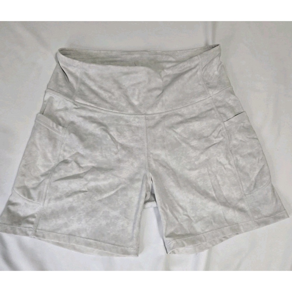 Women's Medium Gray/White Athletic Shorts Pockets
